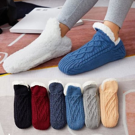 Sock Cover Fleece Thickened Floor Socks Adult Ladies Home Winter Socks