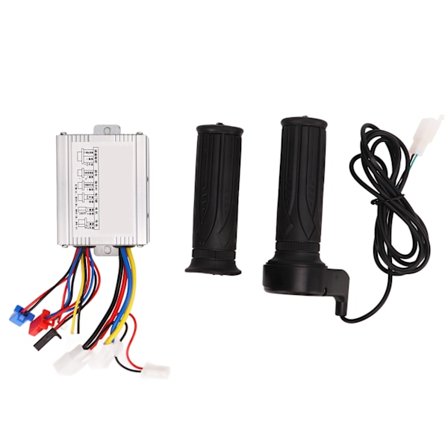 12V 500W Harjallinen Moottorin Nopeudensäädin Kaasukahvalla Alijännitesuojalla Moottoripyörälle Sähköpyörälle Skootterille