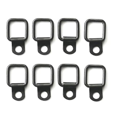 8 kpl Pultattava D-rengas Lavakuorma-auton perävaunun sidontaliinan ketjun köysirenkaat