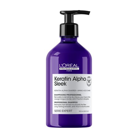 L'Oréal Professionnel Keratin Alpha Sleek Keratin Alpha Sleek Shampo 500ml - Shampoo Lisciante
