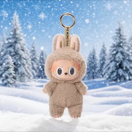 Plysch blind box nyckelring hänge, cola stil väska, docka, docka