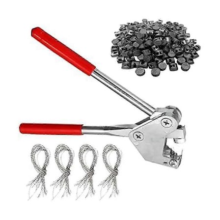 Förseglingsplombtångset, Förseglingskrimpverktyg, 60 st Blyplomber, 60 st Ståltrådar Perfekt för Bly Dia 2025:e