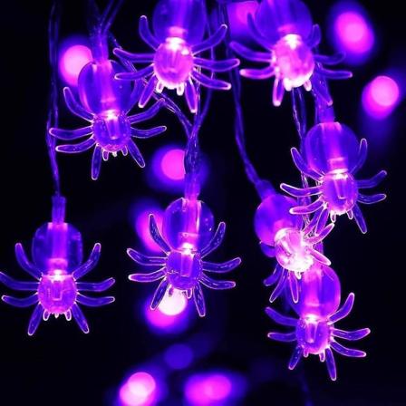 Sæt med 3 Halloween-lysstrenge med 20 LED-batteridrevne Halloween dekorative lys