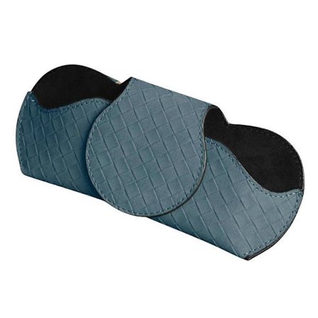 Solbrilleholder for bilens solskjerm, oppbevaringsetui for briller i skinn, med skjult magnetisk lukking, rød bilvisirtilbehør