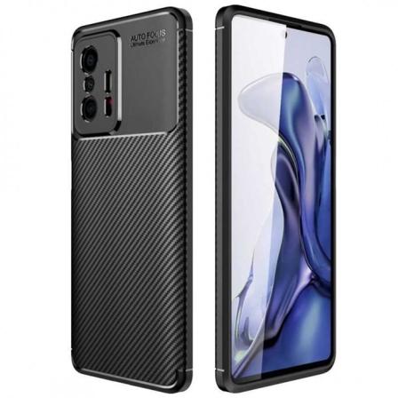 Xiaomi Mi 11T / 11T Pro St tt ligt Slimmat Skal FullCarbon V4 Black