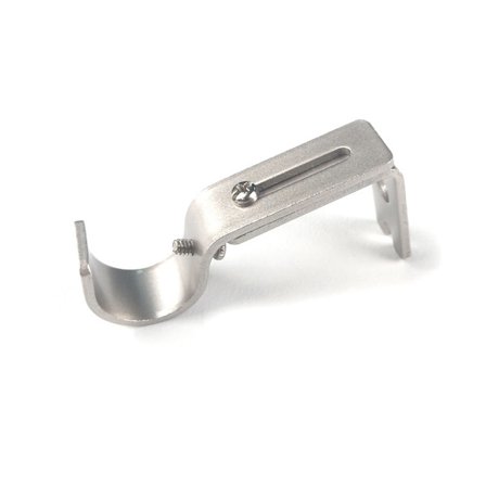 2 st Silver Justerbar Romersk Gardinstångshållare Stång Gardintillbehör Hom