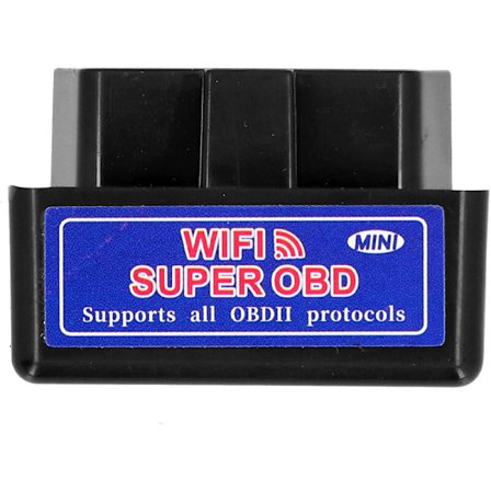 för ELM327 12V OBD2 Scanner Mini WIFI Bil Detektor Diagnostisk Adapter för Android (Svart)