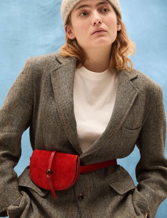 Becksöndergaard Suede Belt Bag - Red - ONE SIZE