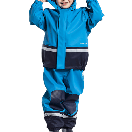 Didriksons Regnset Barn Boardman Ytterplagg Unisex Blå 130