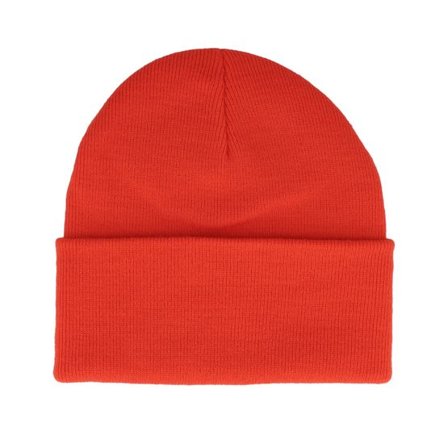 Beechfield - Röd cuff Beanie - Fire Red Cuff @ Hatstore