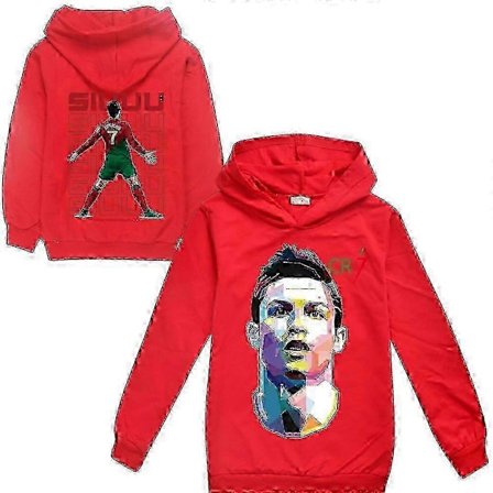 Cristiano Ronaldo Huppari Maailmanmestaruuskisat Nro 7 Joululahjat Jalkapallotähti Huppari Tytöt Pojat Hupullinen Collegepaita Lasten Teinien-