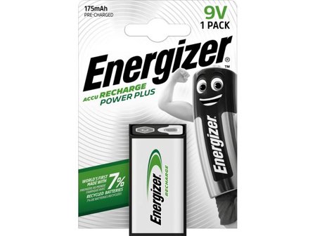ENERGIZER Batteri Laddbar P-P 9V - Lyreco - Kontorsmaskiner - Batterier - Uppladdningsbara