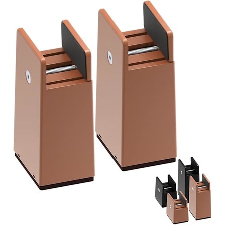 Senge Møbel Forhøjere Med Justerbar Skrueklemme, 10 cm Højde Kraftige Sofa Borde Skrivebordsløftere, Passer Til Tykkelse Af Møbelramme Fra 0 Til 3,8 