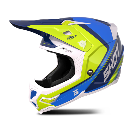 Casco de Cross Shot Core Fast Mips Azul perlado XL