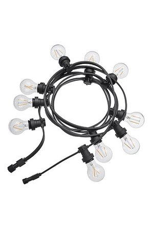 Jotex - BRIGHT tilläggsslinga utomhus Svart Klar - Köp Dekorativ belysning hos Jotex