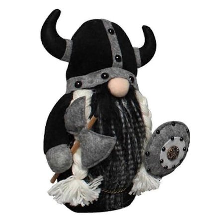 Viking Kriger Gnome Dukke, Plysj Julegnomer Ornamenter Sett Håndlaget Plysj Dukke Gnome Skandinavisk Svensk Tomte Alv, B