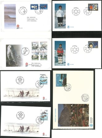 Grønland 1986-2010 - Samling af FDC i 4 album