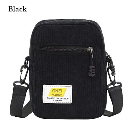 Axelväska Messenger Bag SVART