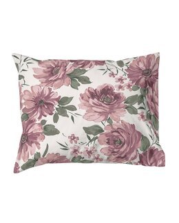 Örngott Dagmar med tryckt blommotiv 2-pack Rosa - Linea