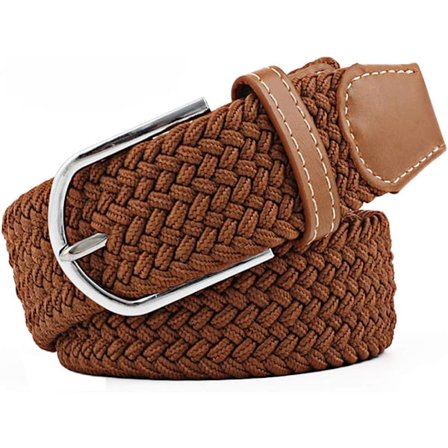 Flerfarget elastisk vevd belte Casual flettet stretchbelte