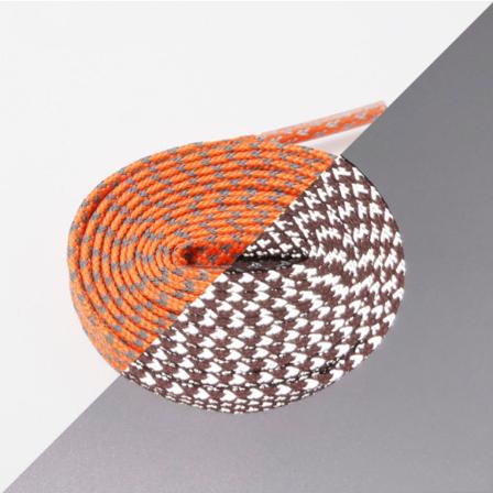 2 par reflekterande skosnören - Platta säkerhetssnören för skor Sneakers Boots Orange 39 tum (100 cm)