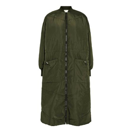 Co'Couture Carolina Quilt Frakke Grøn, Dame Parka
