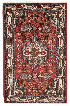 Medallion Small Hamadan Rug 80X125 Wool