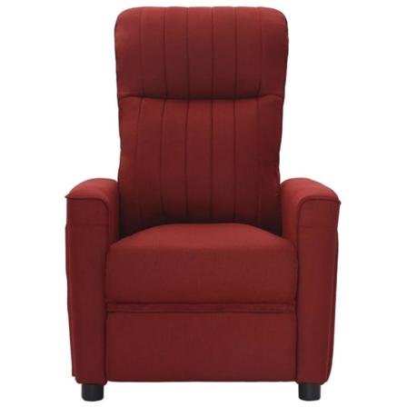 Vidaxl Reclinerfåtölj Vinröd Tyg Röd