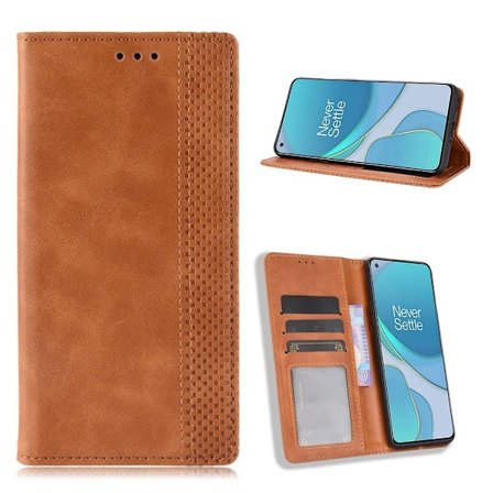Bofink Vintage OnePlus 8T Lær Etui - Brun