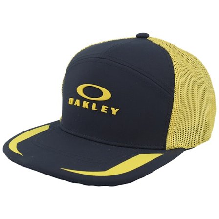 Oakley - Zwart trucker Cap - Podium Hat Black/Sulfide Trucker @ Hatstore