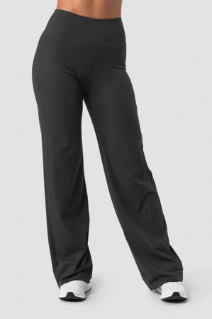 ICANIWILL - Nimble Straight Leg Pants Dark Grey - Bukser - Dame - ICIW
