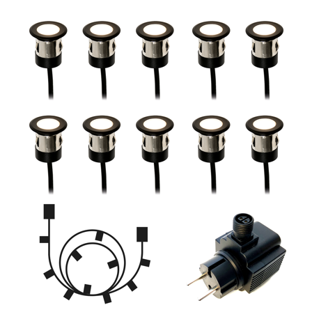 LightsOn Orion 5104 Terrasselys svart, 20 lm, 0,5 W 10-pakning, Belysning