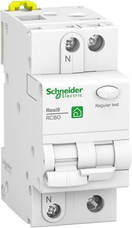 Schneider Electric Resi9 Personskyddsautomat 2-polig, 10 A, Anslutningsdon & kablar