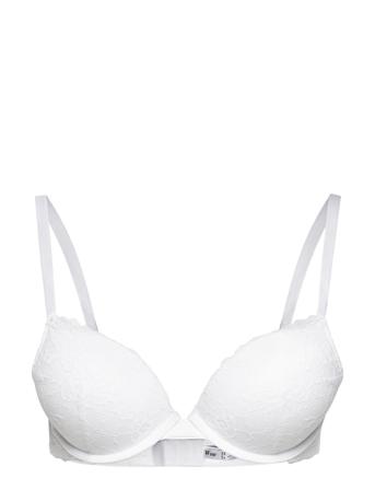 Bra Linnea In Lace Lingerie Bras & Tops Push Up Bras Hvit Lindex
