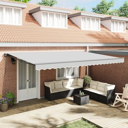 Markisram Antracit 5 x 3 m Pulverlackerad stål