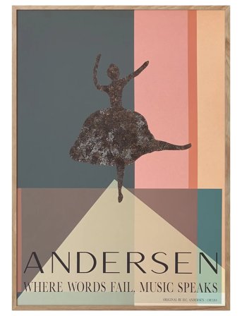 ChiCura H.c. Andersen - Music Speaks - Multi/patterned - 50X70CM