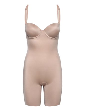Spanx Strapless Cupped Bodysuit - Beige - M