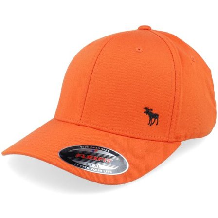 Hunter - Orange flexfit Keps - Tiny Moose Orange Flexfit Wooly Combed @ Hatstore