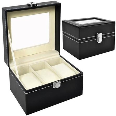 Watch Box - Watch Box / Box for 3 watches_jar Black