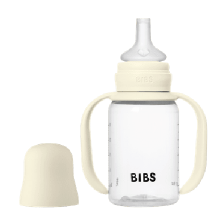 BIBS Baby Sippy Bottle Spout Silicone, Ivory, 150 ml