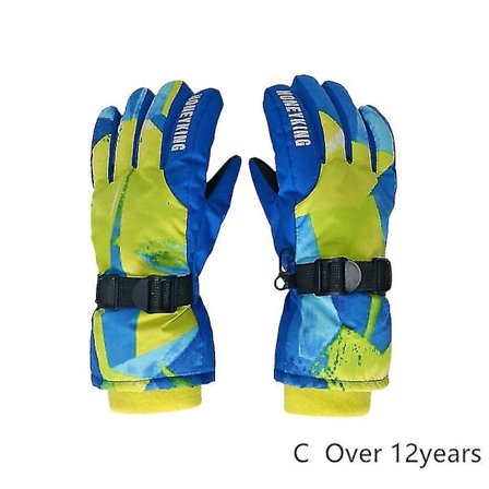 Vinter Skihandsker til Børn 4-12 År Vandtætte Varme Handsker Drenge Vindtætte Snowboard Handsker til Udendørs Ski Cykling