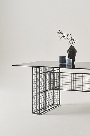 Jotex - Matbord 90x205 Cm Glas - Järn Svart MEKKO - Köp Matbord hos Jotex