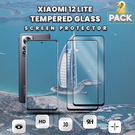 2 Pack Xiaomi 12 Lite - Härdat glas 9H-Super kvalitet 3D