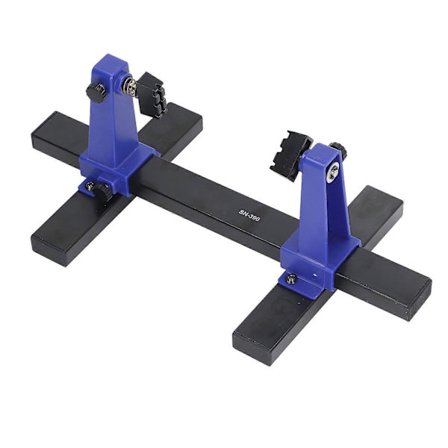 Justerbar loddeklemmeholder 360 graders rotasjon kretskort lodding avlodding holder antistatisk ring og hansker