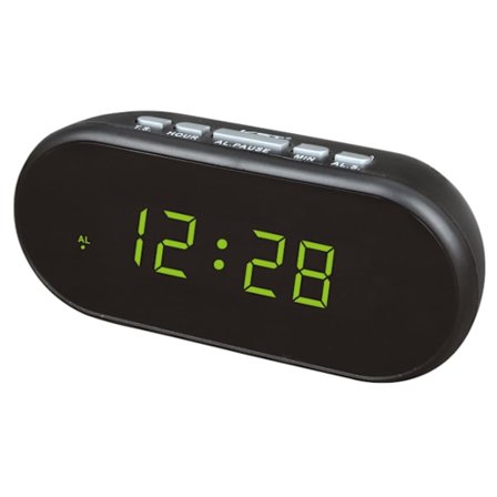 Radioväckarklocka LED Digital Väggklocka Digital Klockradio Plastväckarklocka Väckarklocka LED Digital Bordsklocka