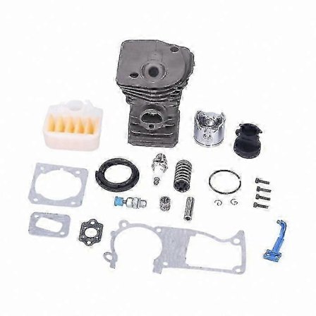 Reservdelar för HUSQVARNA 340 345 och 350 Motorsågar: Cylinder Kolv Luftfilter Buffertpapper och Insugningsrör - Modell CDSX (FMY)