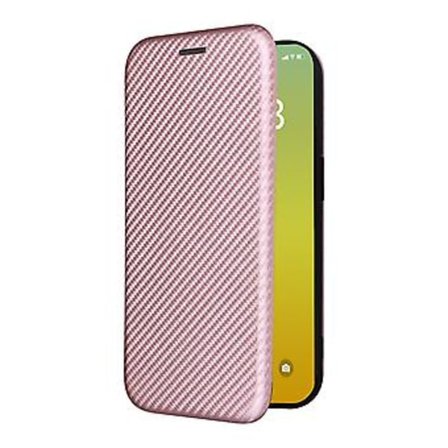 Läderfodral för iPhone 15 Plus (Rosa)