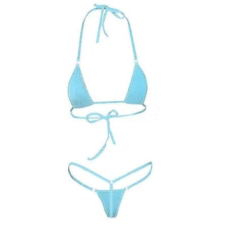 2023 Ny Sexy Dame Micro Undertøy G-streng BH Micro Bikini Bikini Sett Badetøy Nattøy-WELLNGS AS picture show4