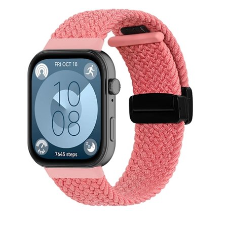 Flätat armband för HUAWEI Watch Fit 4 Pro-rem Magnetisk nylon Solo Loop Armband för Smartwatch Huawei Watch Fit 4/3-remmar