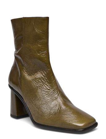 Booties Shoes Boots Ankle Boots Ankle Boot - Heel Grønn Billi Bi*Betinget Tilbud